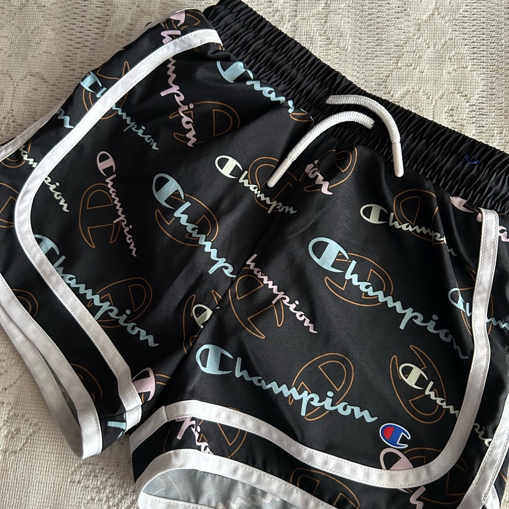 5 for $25 - Champion Black Logo Shorts